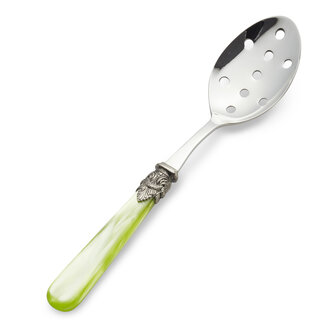 Cuchara ranurada, Verde Claro (nácar)