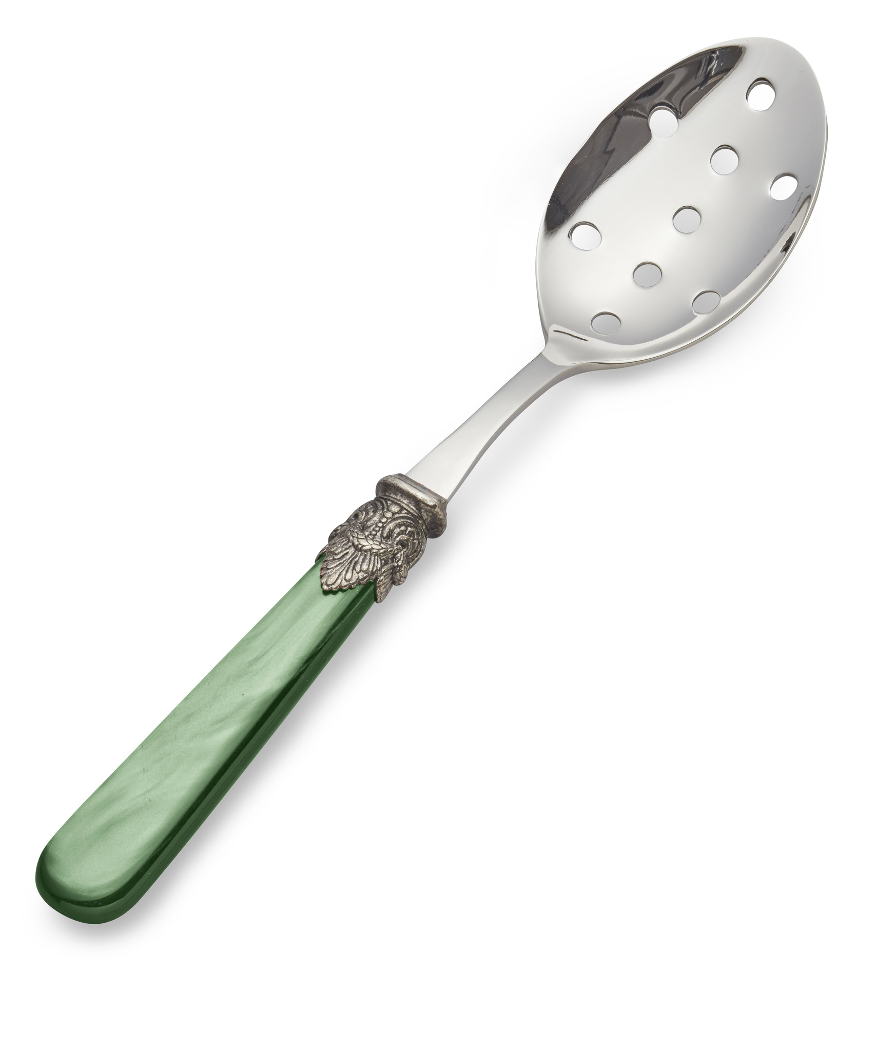 Slotted serving spoon, Green(mother-of-pearl)