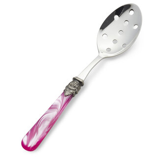 Slotted serving spoon, Fuchsia (mother-of-pearl)