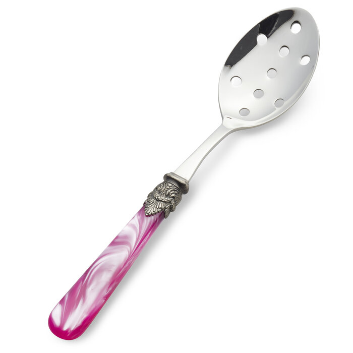 Slotted serving spoon, Fuchsia (mother-of-pearl)