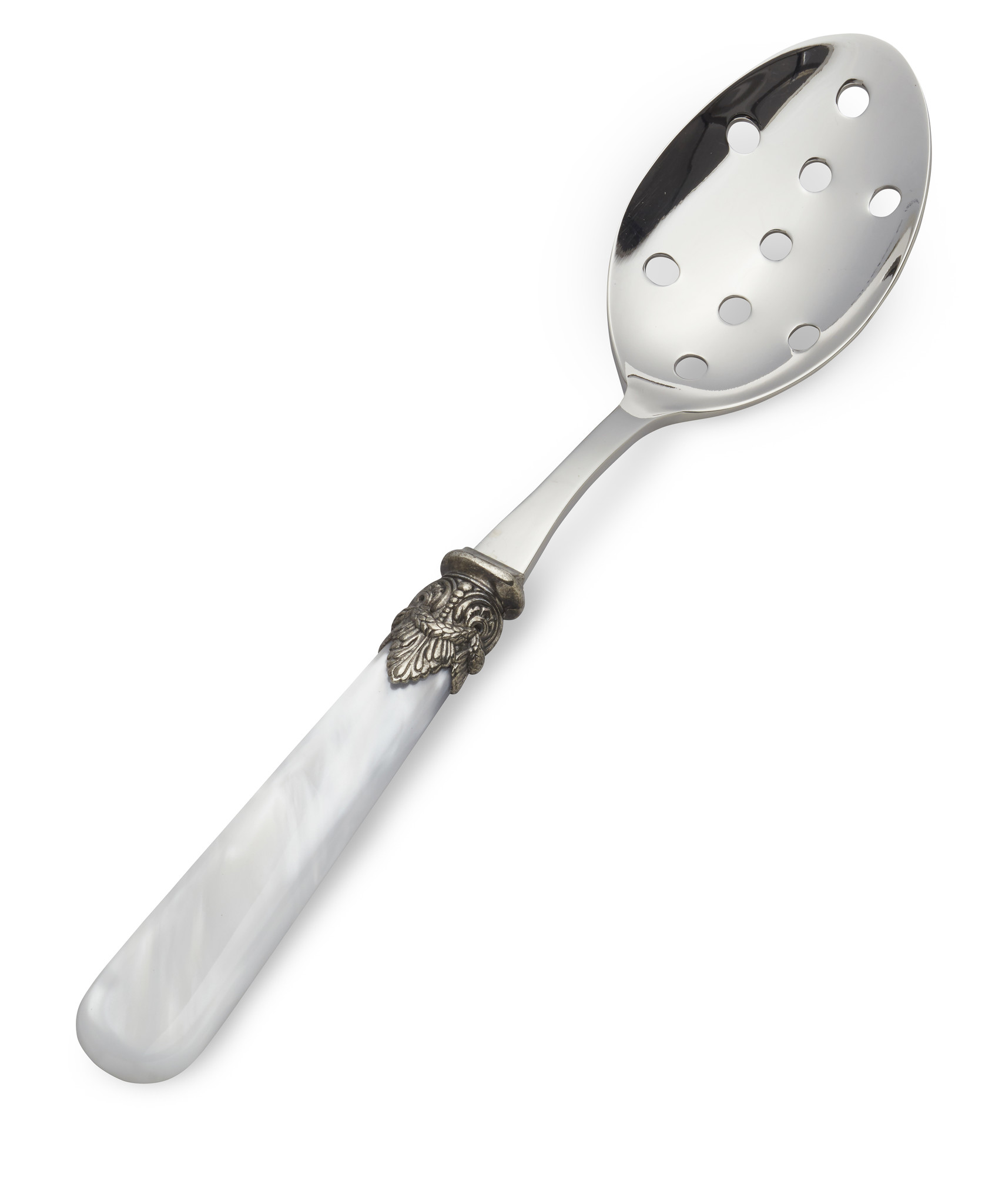 Cuillère à fentes, Blanc (éclat nacré)