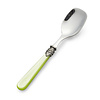 Ice Cream Spoon / Dessert Spoon, Light Green with Mother of Pearl