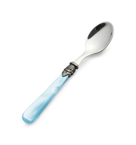 Small teaspoon, light blue (mother-of-pearl)