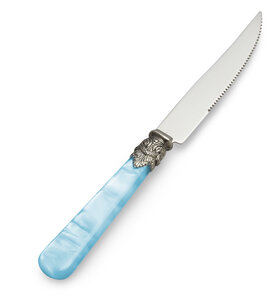 Steakmesser, Hellblau (Perlmutt)