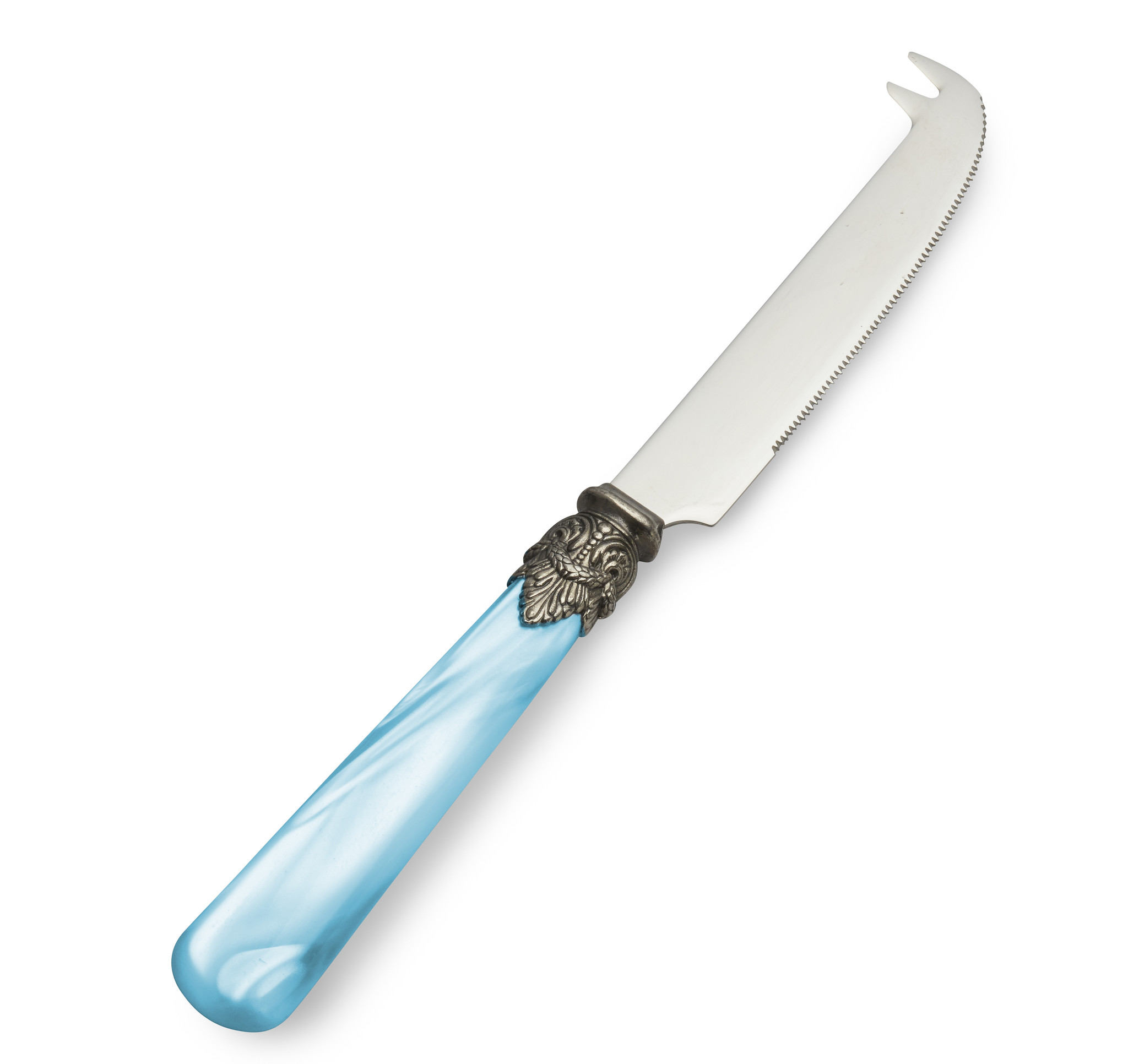Cuchillo para queso, Azul Claro (nácar)