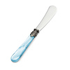 Buttermesser / Tapasmesser, Hellblau mit Perlmutt (18 cm)