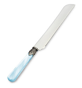 Tortenmesser, Hellblau (Perlmutt)