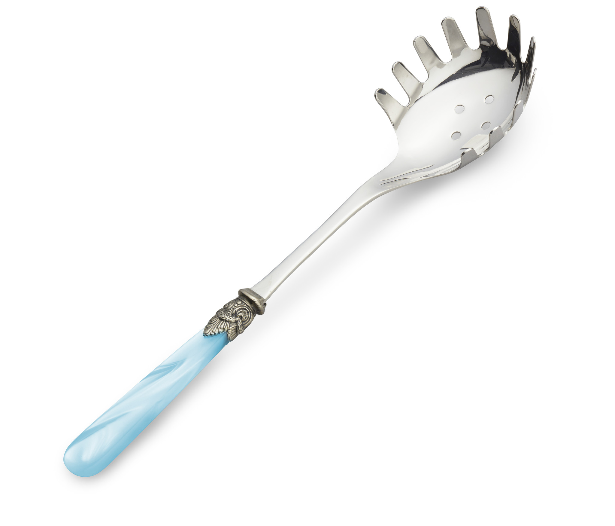 Spaghetti spoon, Light Blue (mother-of-pearl sheen)