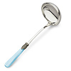 Soup Ladle, Light Blue with Mother of Pearl