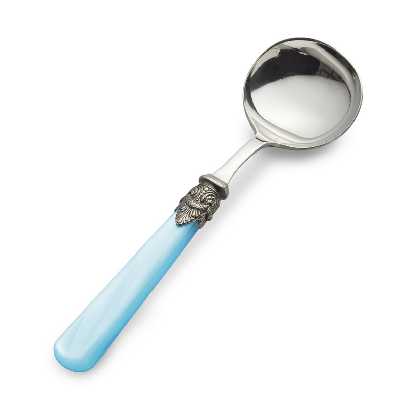 Cuchara para Salsa, Azul Claro con Nácar