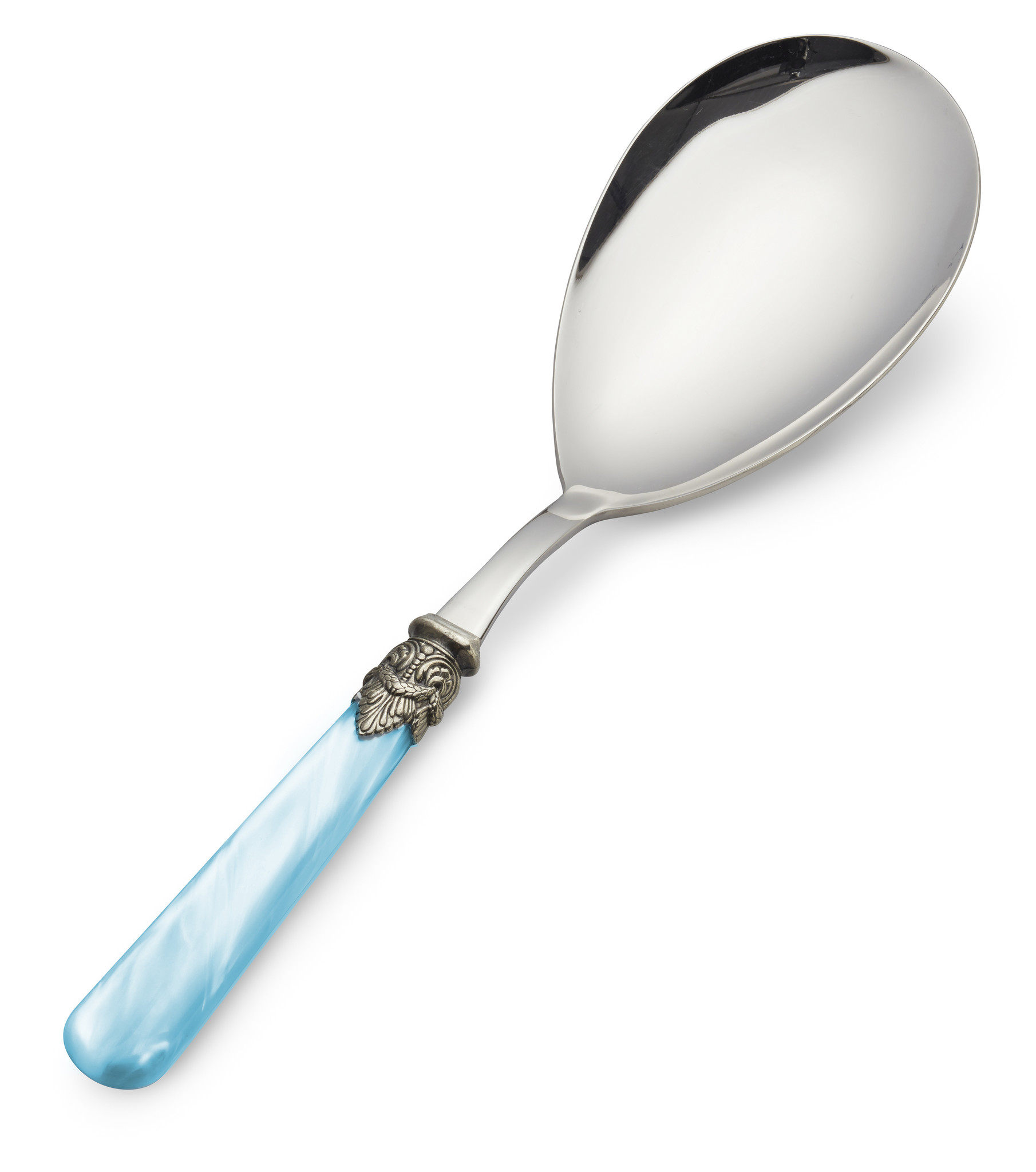 Cuillère à riz, Bleu Clair (éclat nacré)