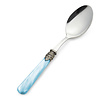 Serving Spoon, Light Blue with Mother of Pearl