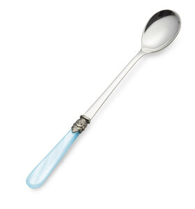 Cuillère Long Drink / Cuillère à Sorbet, Bleu Clair (nacré), 21,5 cm