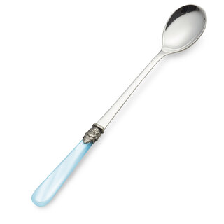 Cuillère Long Drink / Cuillère à Sorbet, Bleu Clair (nacré), 21,5 cm