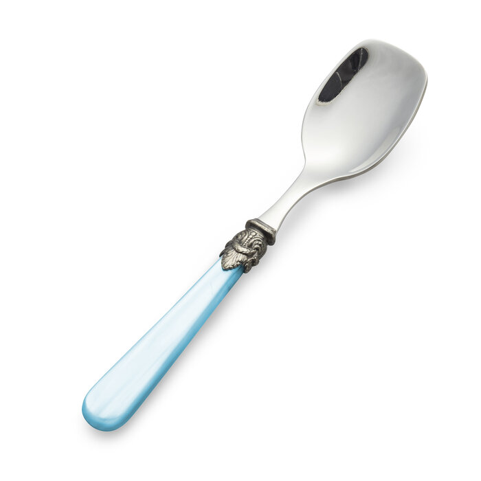 Ice Cream Spoon, with Light Blue handle (mother-of-pearl sheen)earl