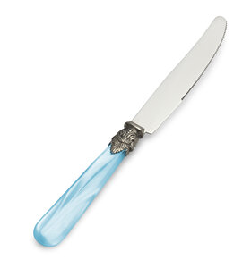 Dinner knife, light blue (mother-of-pearl)