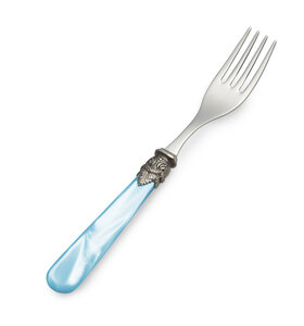 Breakfast fork, light blue (mother-of-pearl)