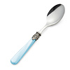 Breakfast Spoon, Light Blue with Mother of Pearl