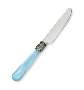 Frühstücksmesser, Hellblau (Perlmutt)