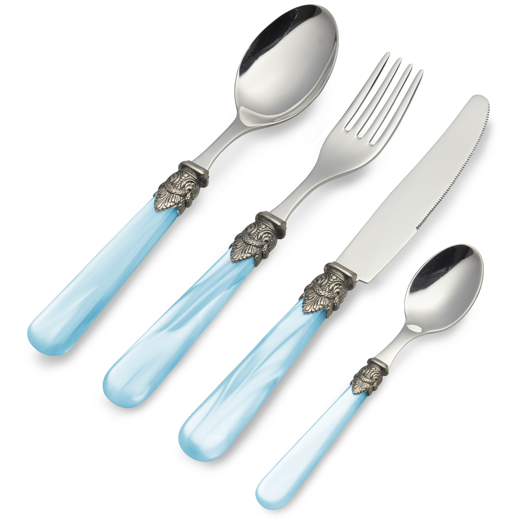 Cutlery Set, Light Blue (mother-of-pearl), Dinner