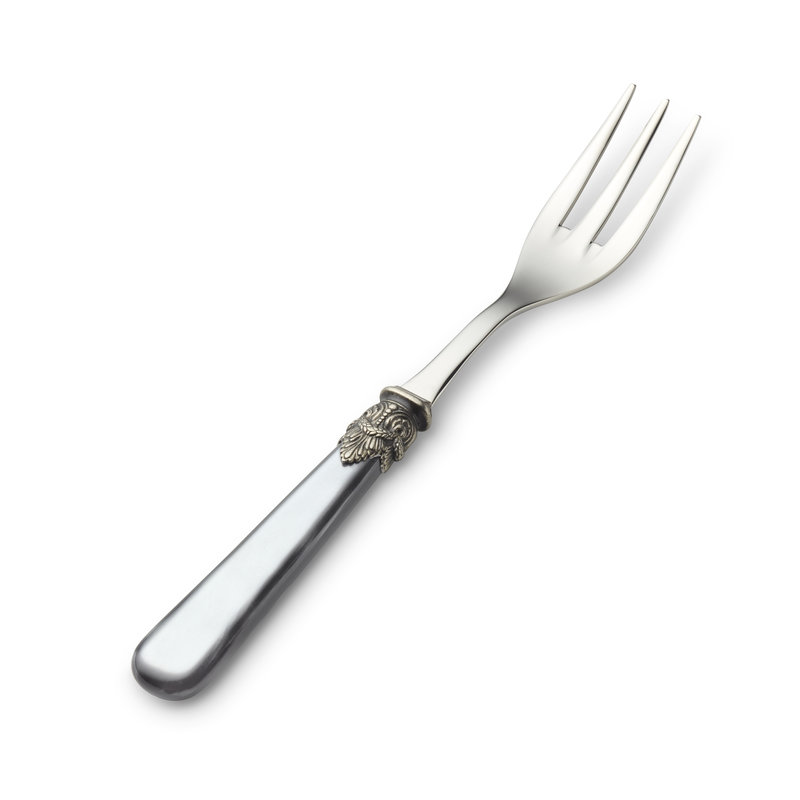 Serveervork Grijs met Parelmoer