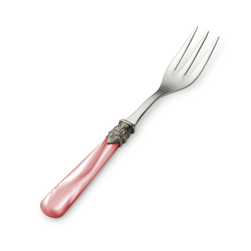 Serving Fork Pink with Mother of Pearl