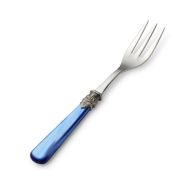 Serveervork Blauw met Parelmoer