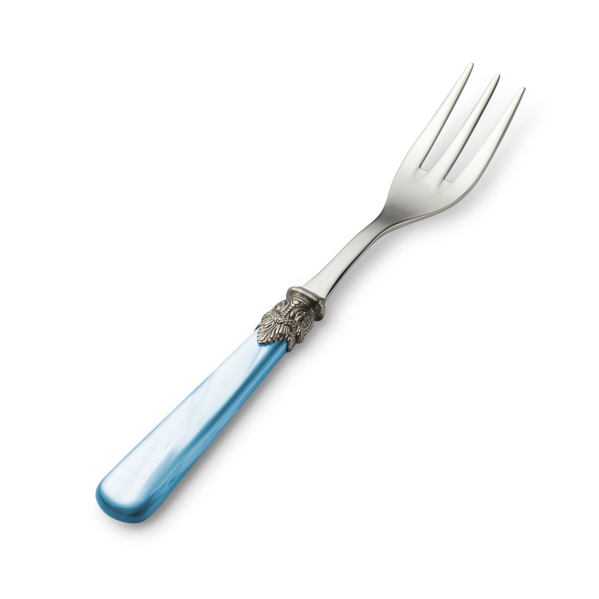 Serving fork, Light Blue (mother-of-pearl sheen)