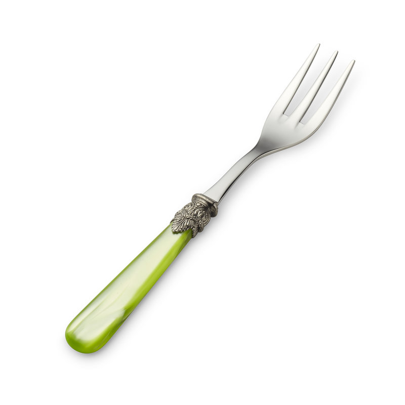 Serving Fork Light Green with Mother of Pearl