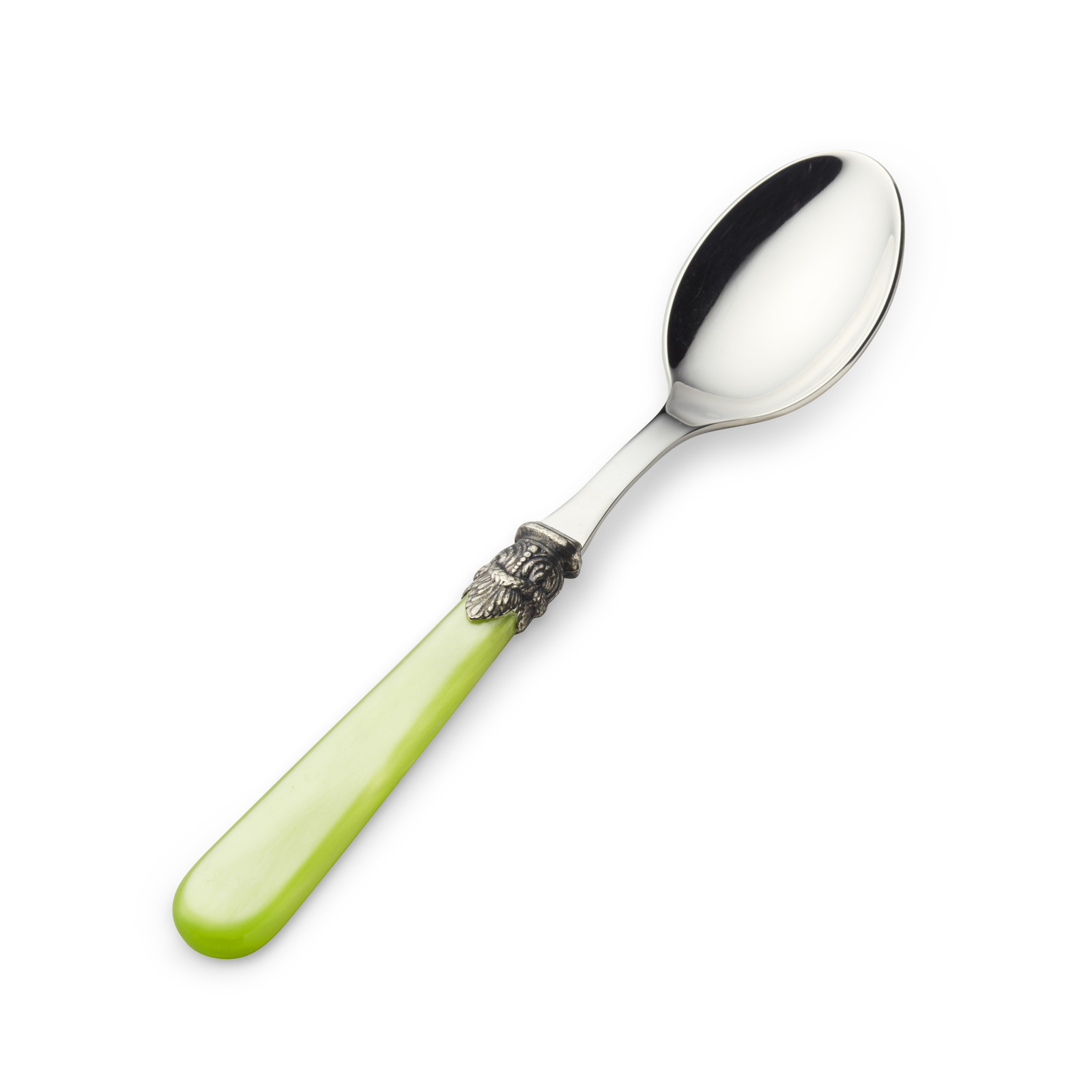 Sugar Spoon, Light Green with Mother of Pearl