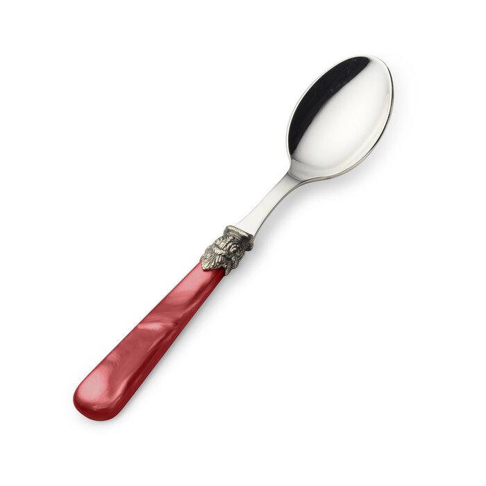 Sugar spoon, Red (mother-of-pearl sheen)