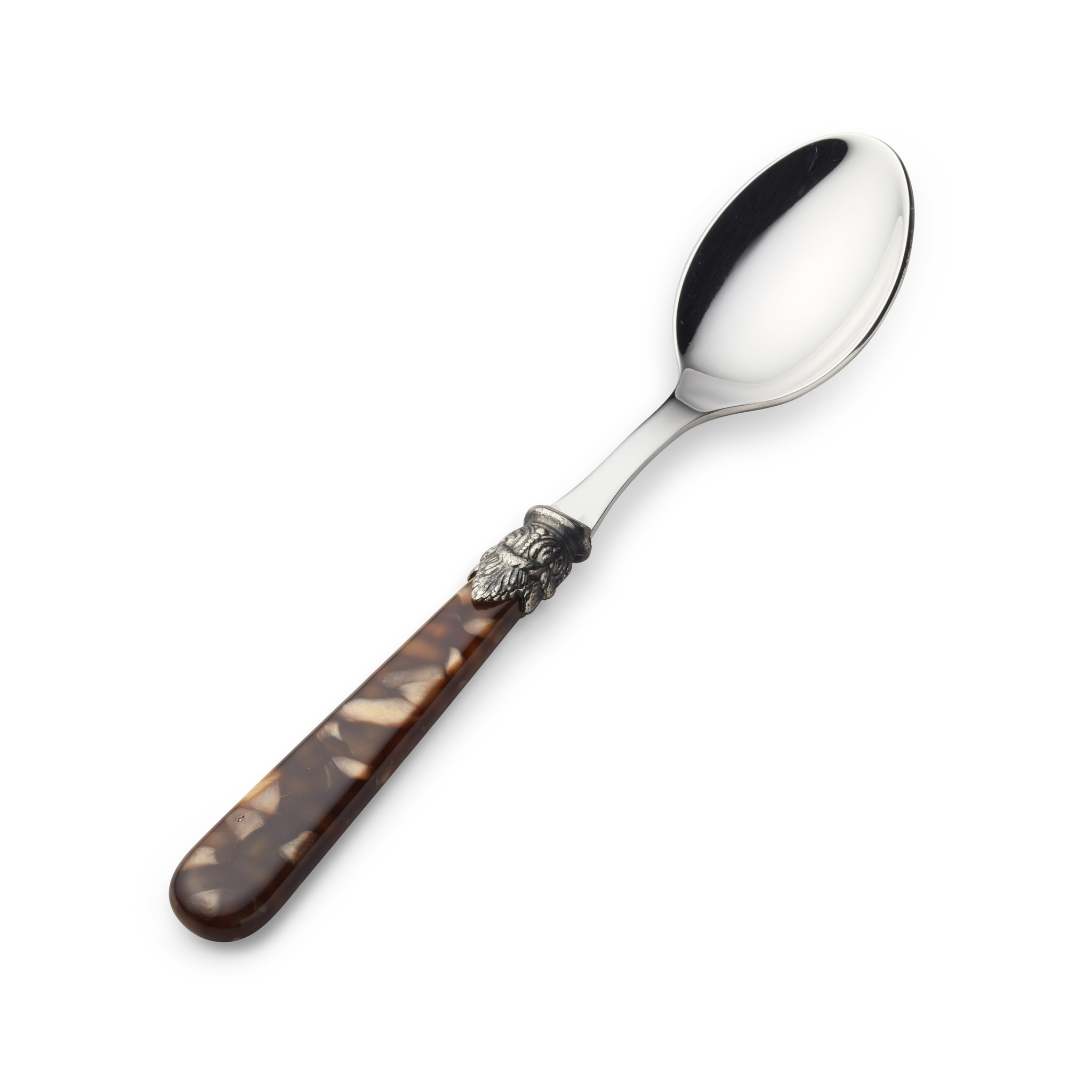 Sugar spoon, Brown (turtle motif)