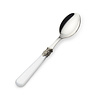 Sugar Spoon, White with Mother of Pearl