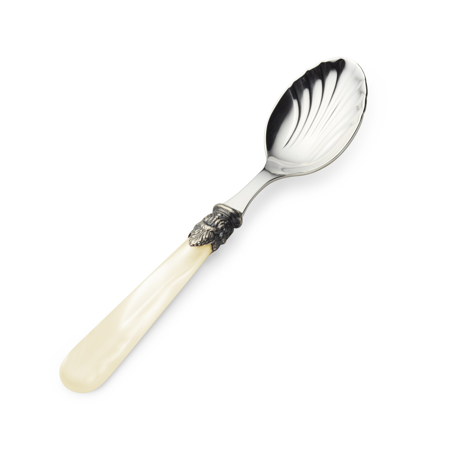 Cheese spoon / Tapas spoon, Ivory with Mother of Pearl