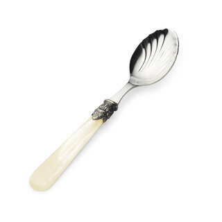 Cheese Spoon / Tapas Spoon, Ivory with Mother of Pearl