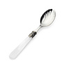 Cheese spoon / Tapas spoon, White with Mother of Pearl