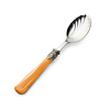 Cheese spoon / Tapas spoon, Orange with Mother of Pearl