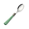 Cheese spoon / Tapas spoon, Green with Mother of Pearl