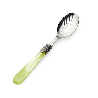 Cheese spoon, Light, Green (mother-of-pearl)