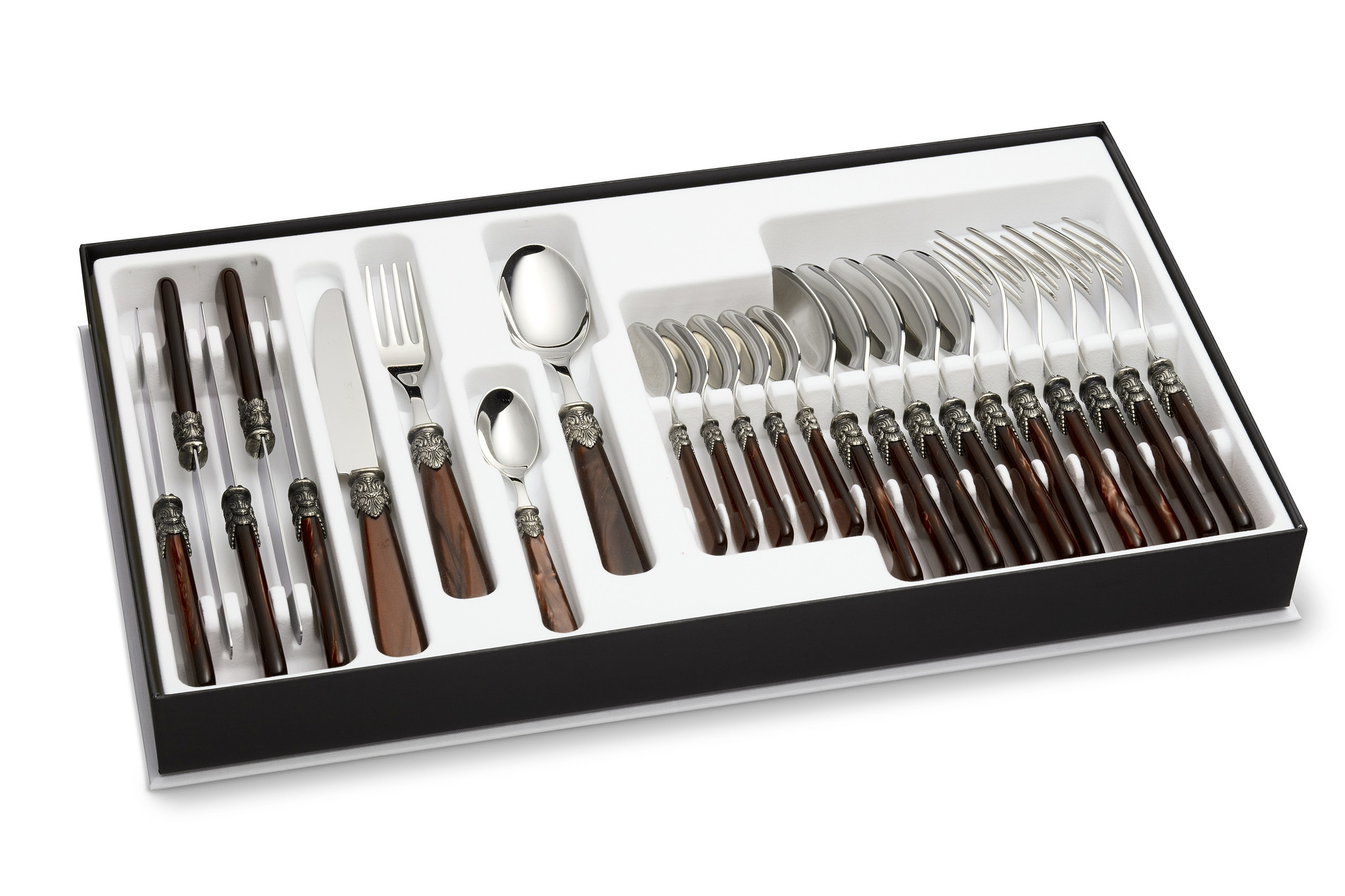 Coffret de couverts, Marron (nacré)