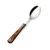 TTeaspoon / Coffee spoon, Brown with Mother of Pearl (5,7 inch)