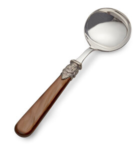 Saucenlöffel, Braun (Perlmutt)