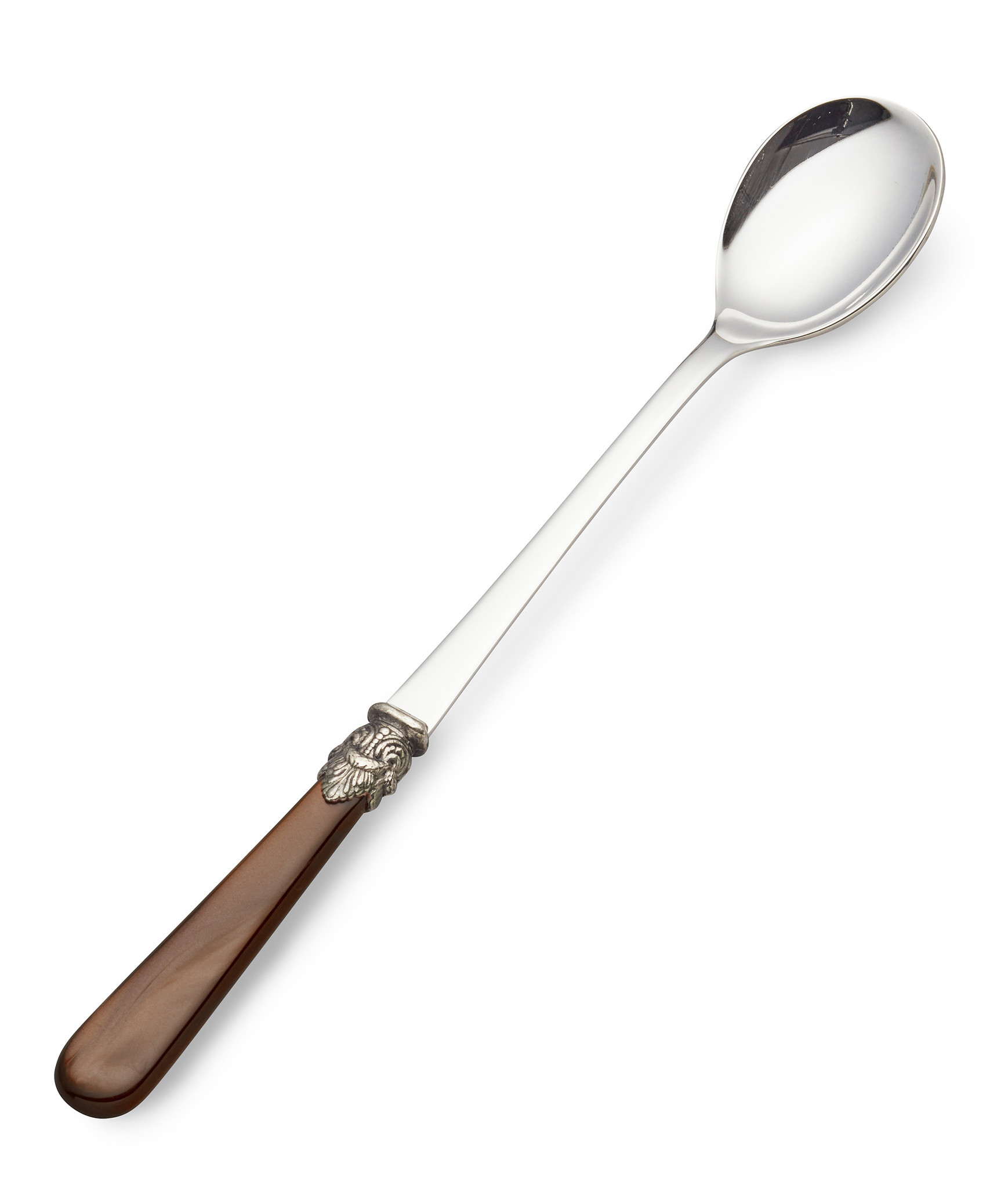 Cuillère à long drink, Marron (éclat nacré) (21,5 cm)