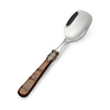 Ice Cream Spoon / Dessert, Brown with Mother of Pearl