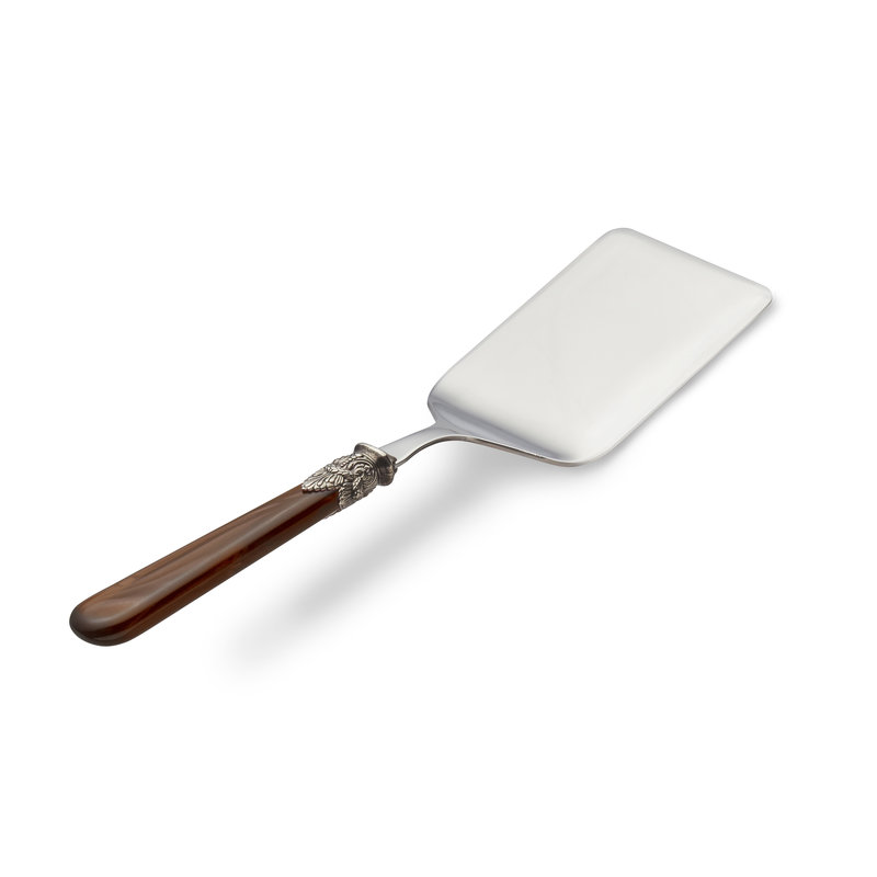 Lasagne scoop / Lasagne Serving Spoon, Brown with Mother of Pearl
