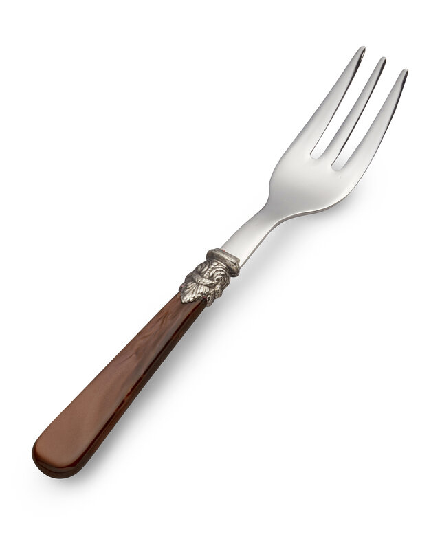 Tenedor para tarta, Márron (nácar)