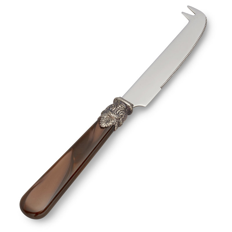 Cheese Knife Brown with Mother of Pearl