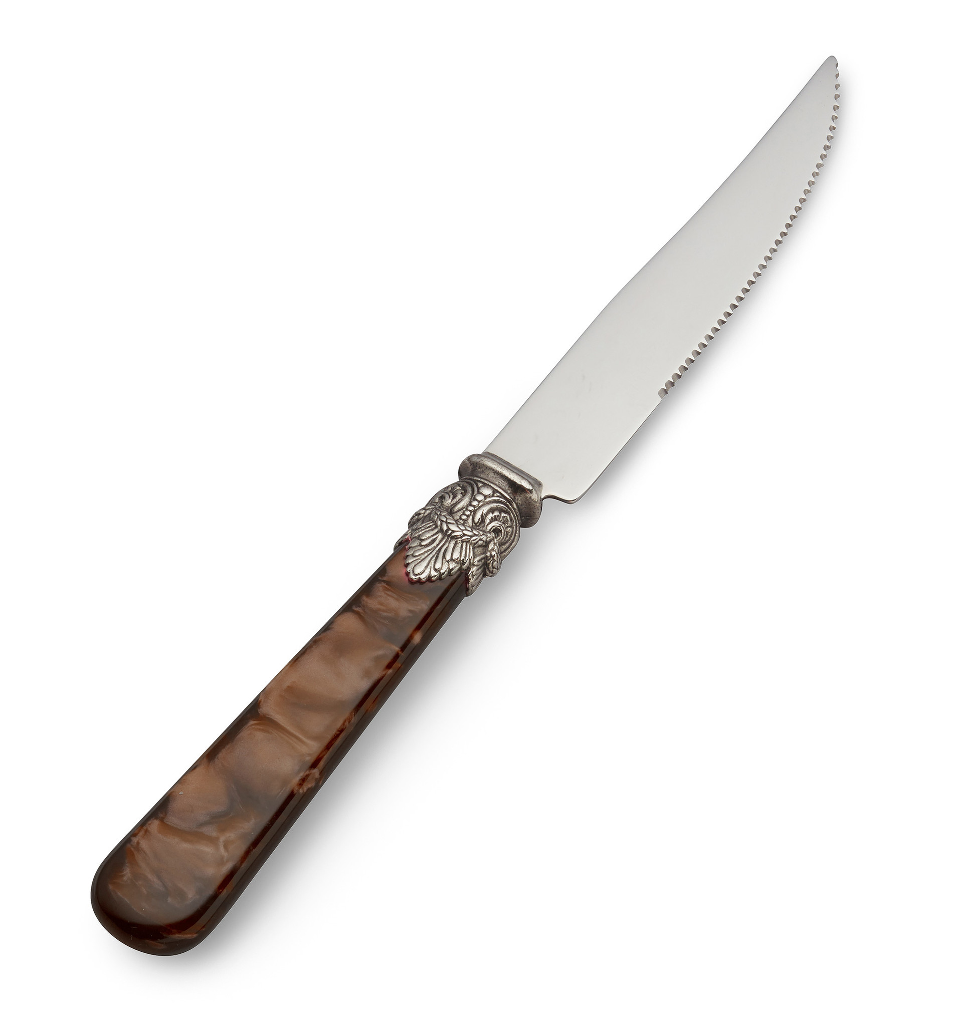 Couteau à Steak, Marron (éclat nacré)