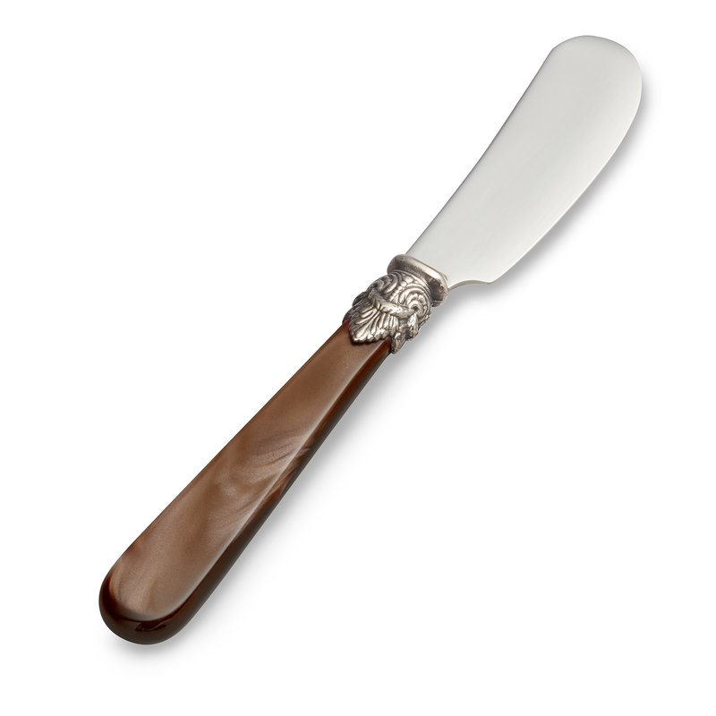 Botermesje / Tapasmesje Bruin met Parelmoer (13,5 cm)