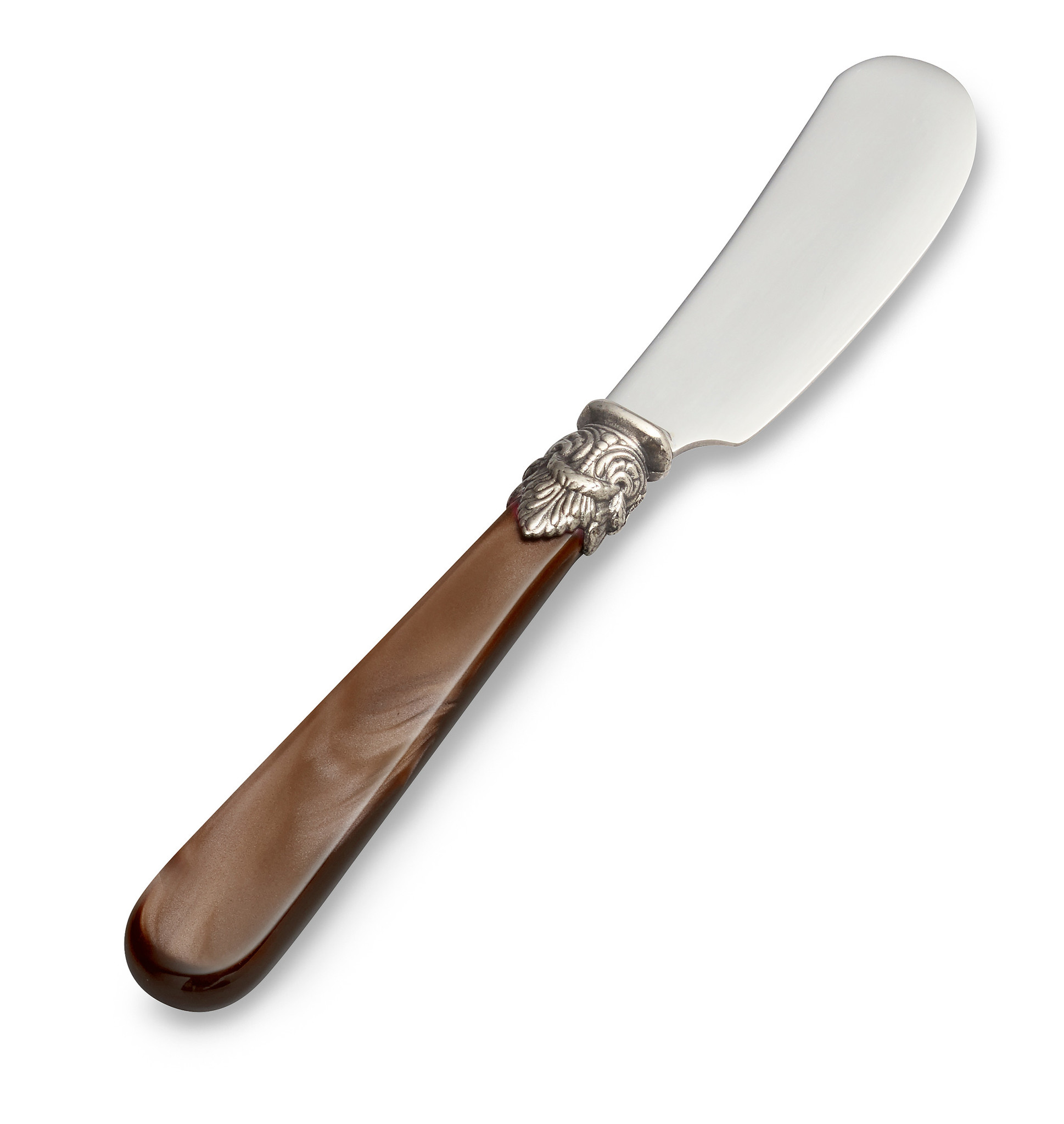 Butter knife, Brown (mother-of-pearl sheen), 5,3 inch